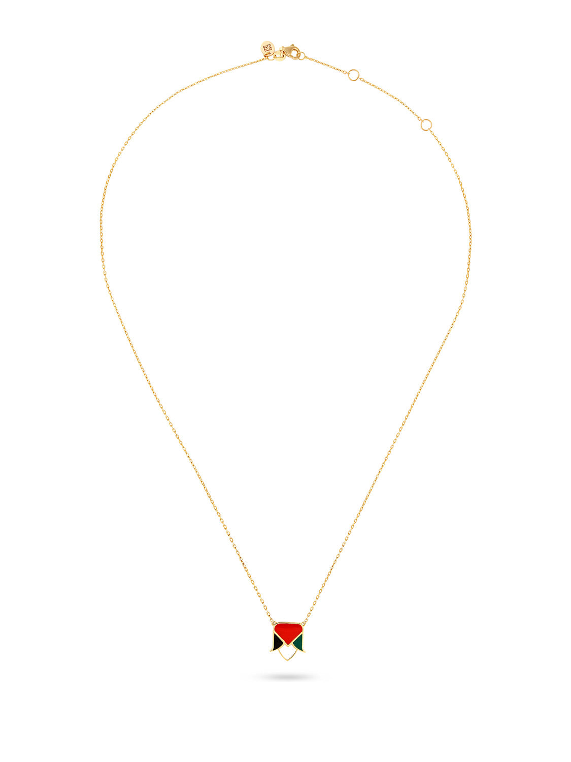 Palestine Mon Amour - Rose Flag Necklace