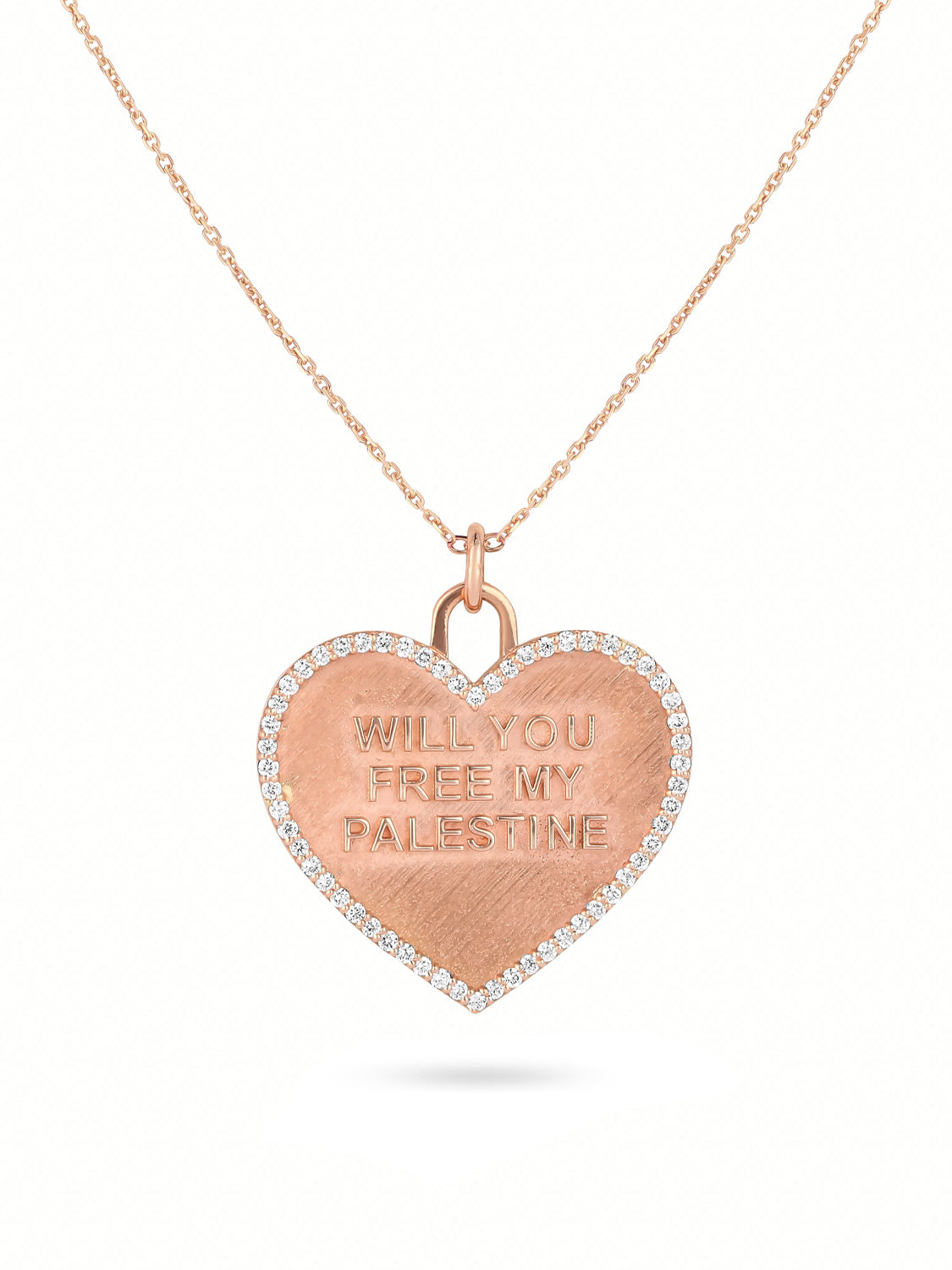 Palestine Mon Amour - Will You Free My Palestine Necklace