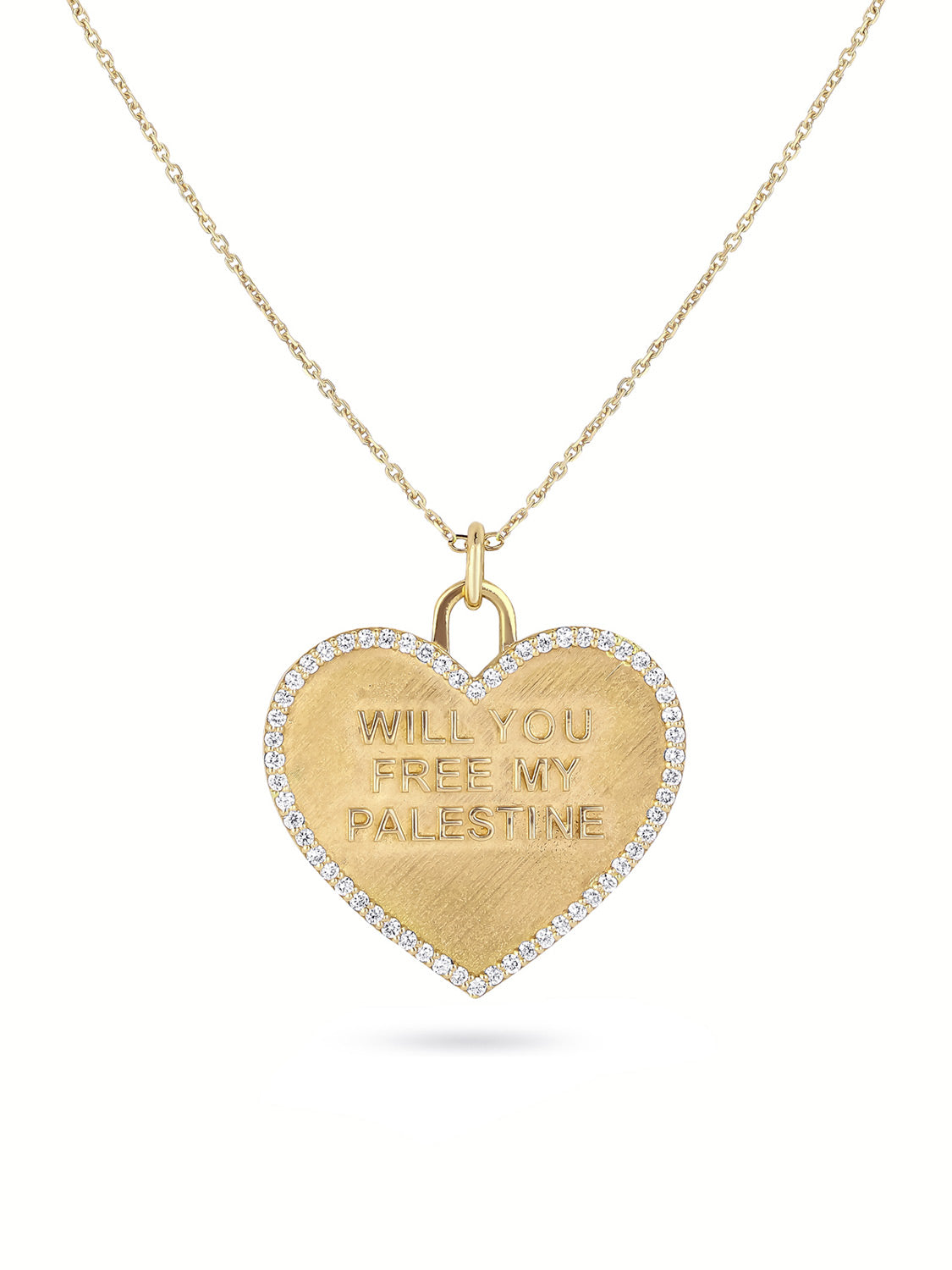 Palestine Mon Amour - Will You Free My Palestine Necklace