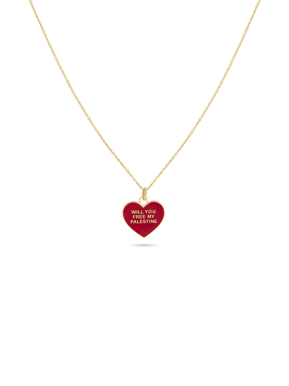Will You Free My Palestine Mini Necklace