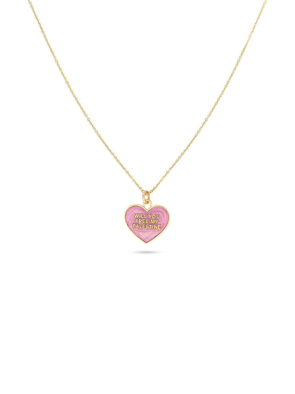 Will You Free My Palestine Mini Necklace