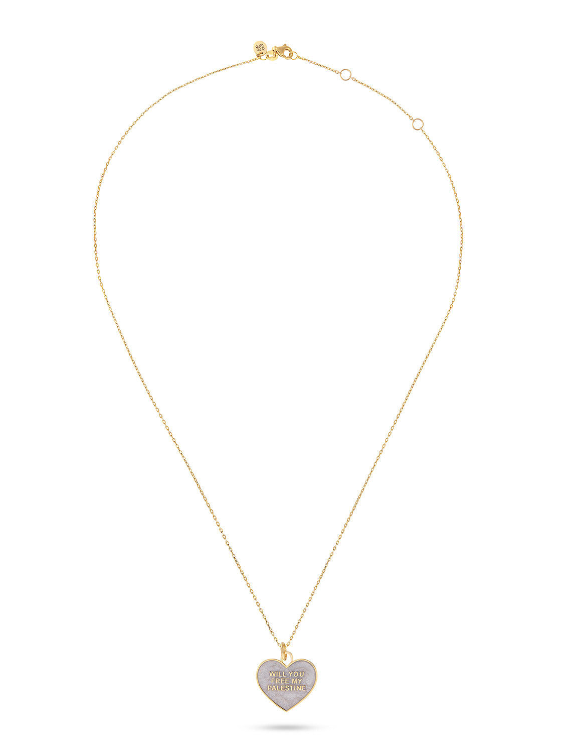 Will You Free My Palestine Mini Necklace