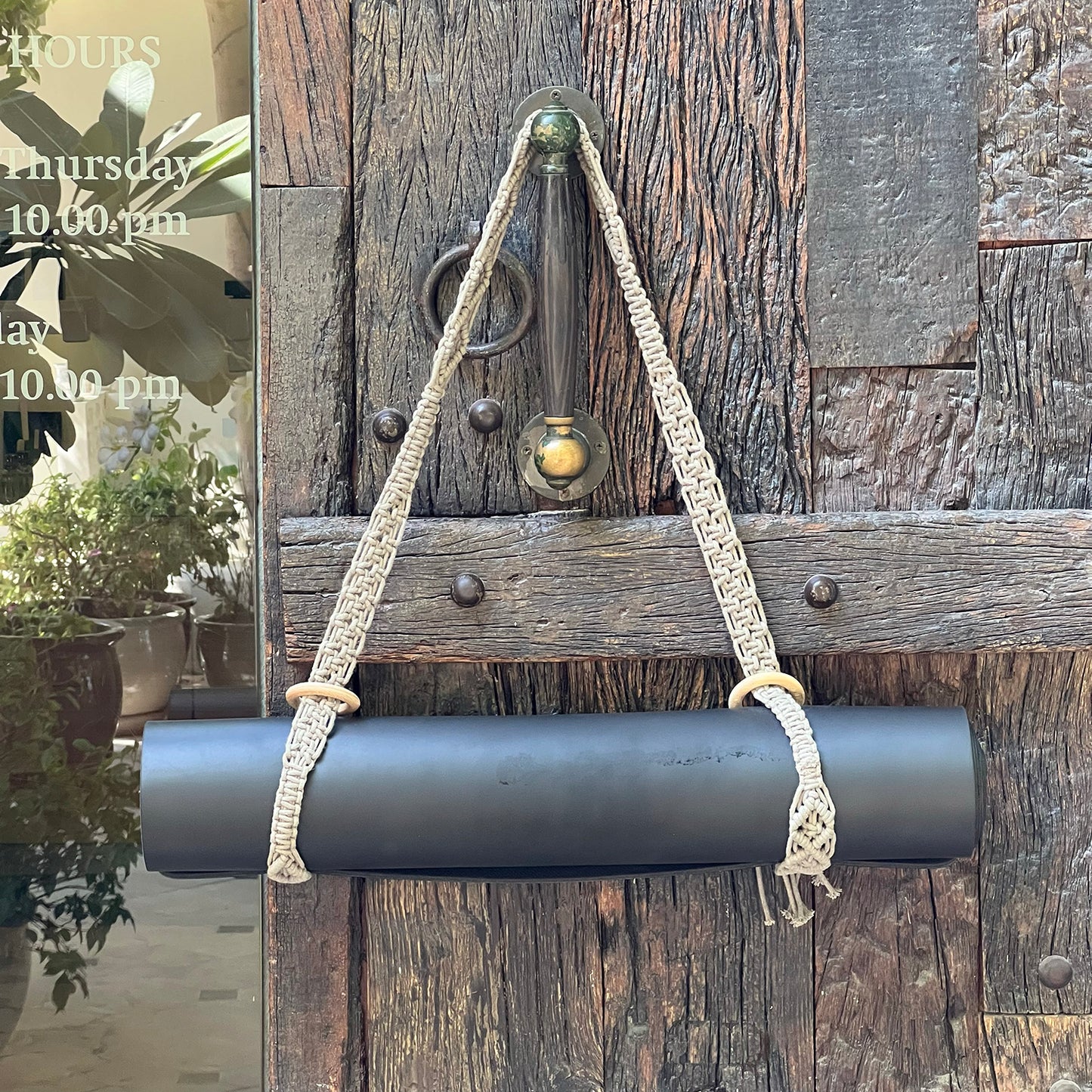 Yoga mat strap in Sage