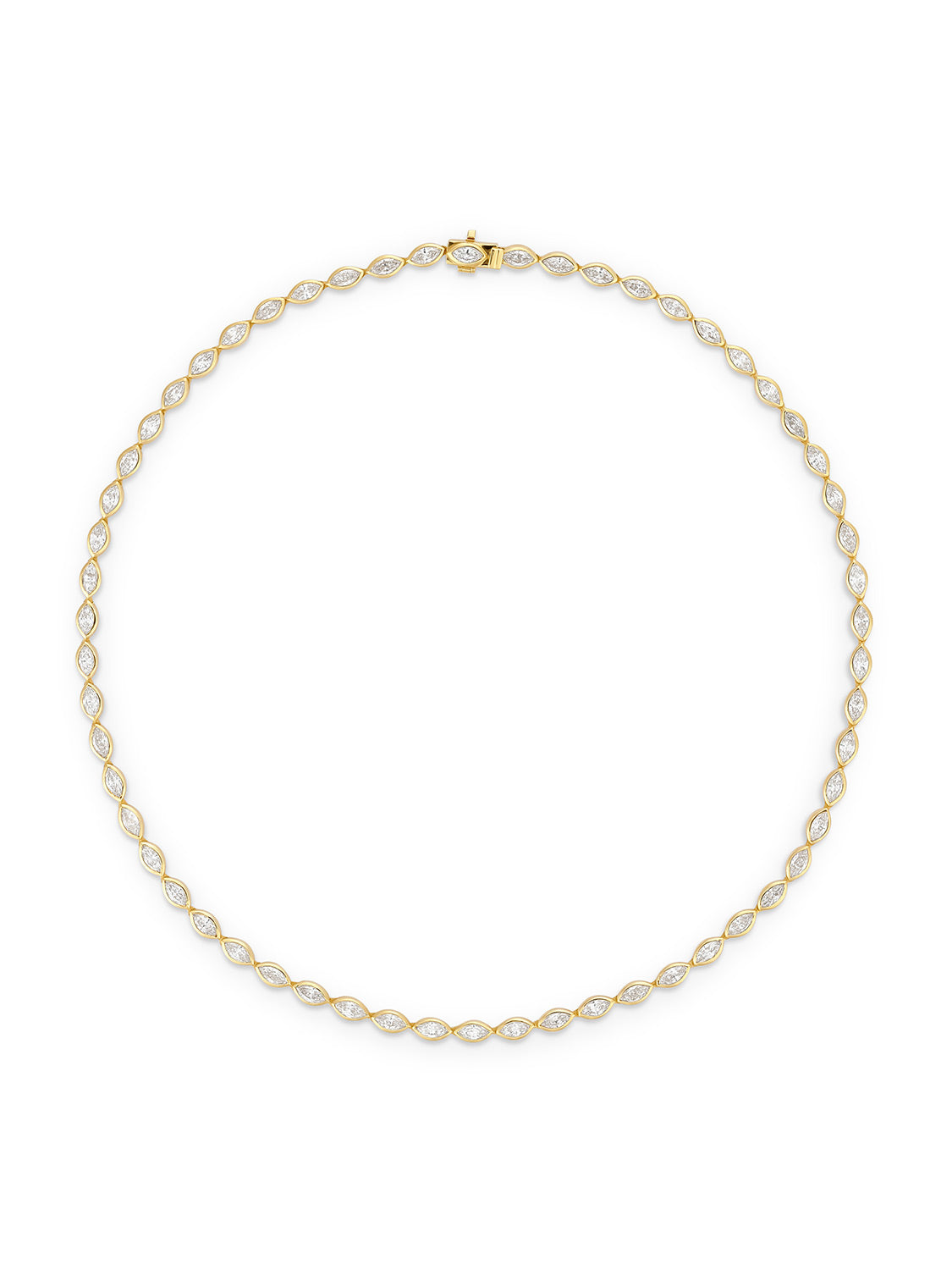 Marquise Diamond Tennis Necklace