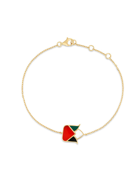 Rose Flag Bracelet