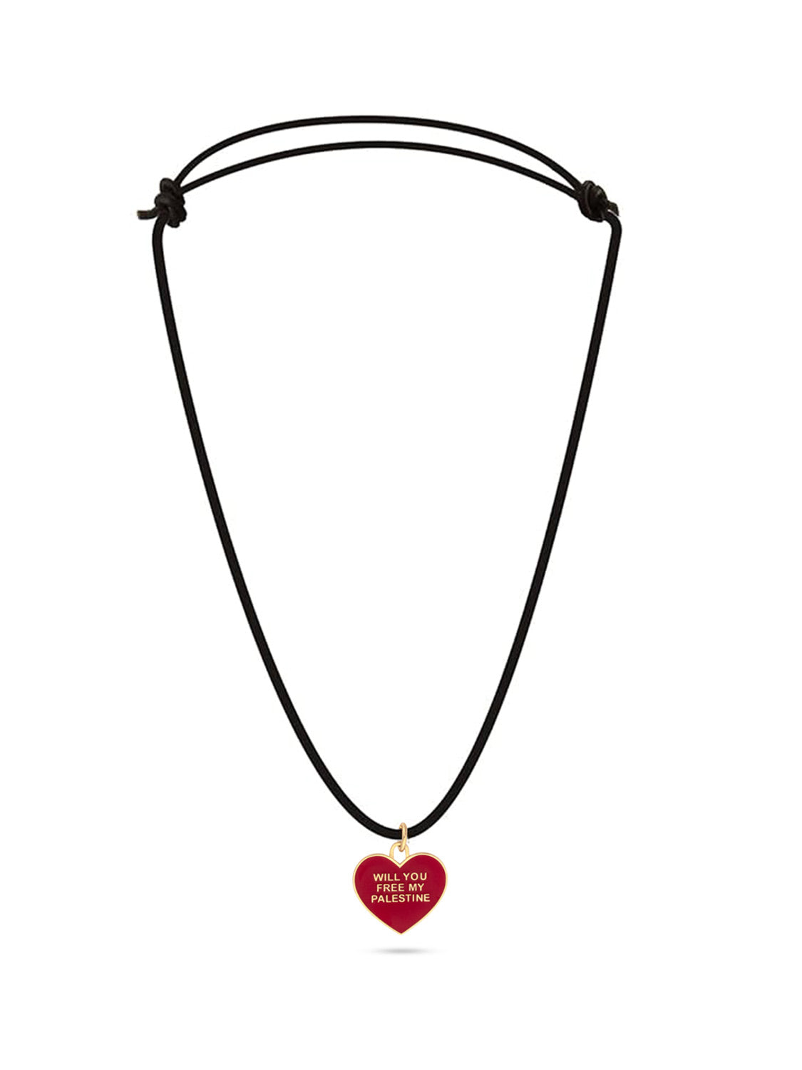 Palestine Mon Amour - Will You Free My Palestine Mini Necklace